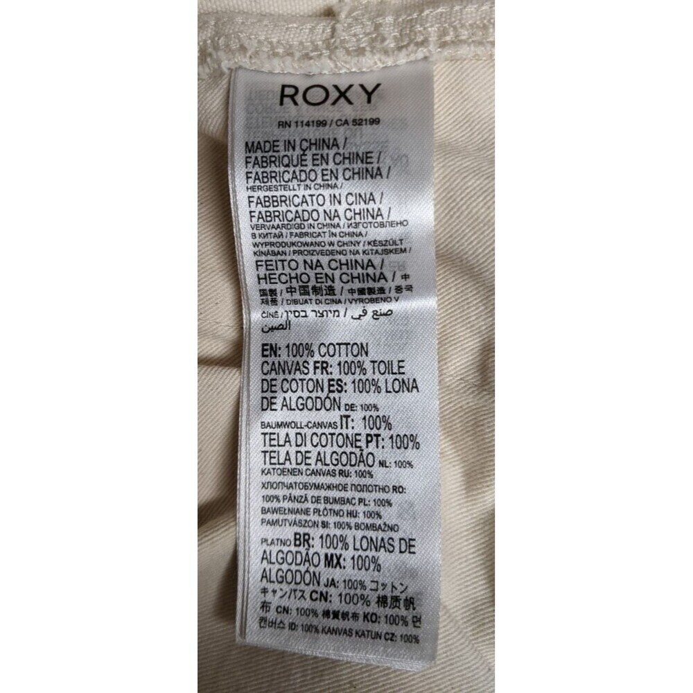 Women's ROXY Off White Lefty Cargo Pants Size XL WORN ONCE! - Picture 16 of 16
